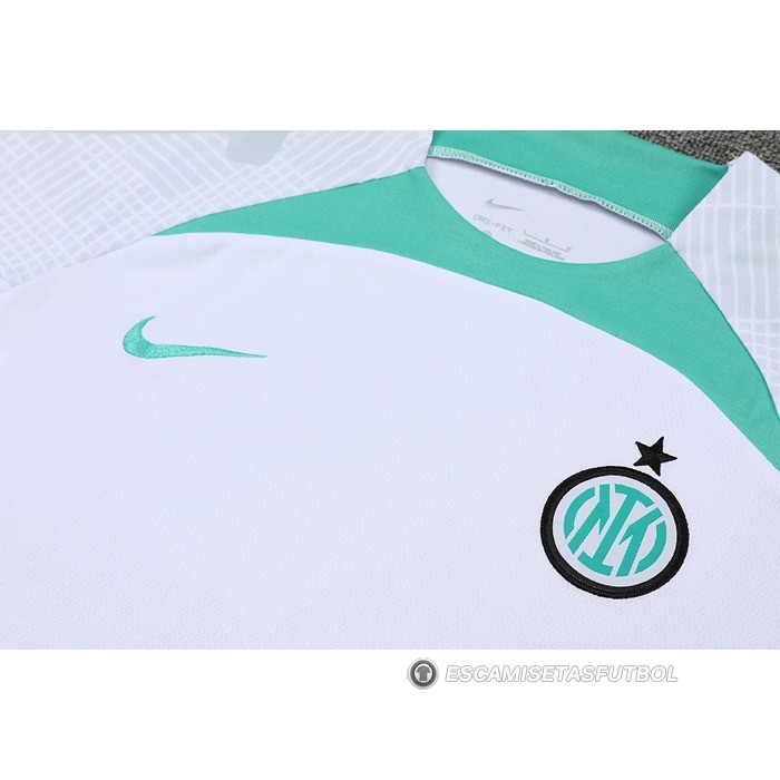 Chandal del Inter Milan Manga Corta 22-23 Blanco - Pantalon Corto